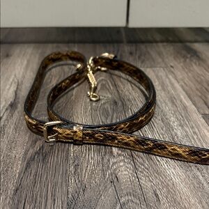 Coach Snake-Print Crossbody Strap